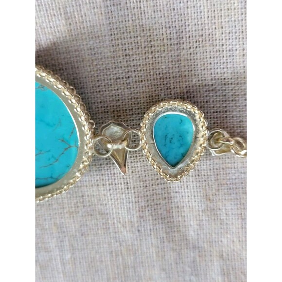 KENDRA SCOTT Rebecca Gold Plated Chunky Turquoise Statement Necklace - Picture 15 of 16